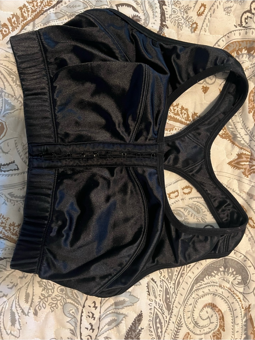Enell High-Impact Front-Closure Sports Bra - Black Size 1